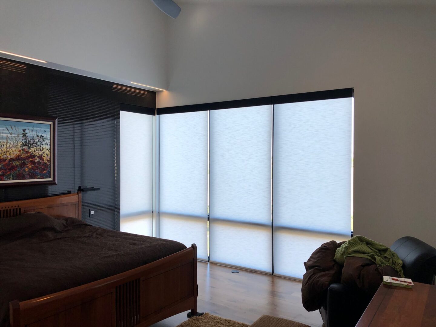 Image of shades inside a bedroom